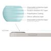 kwmobile Set of 3x Back Covers Compatible with Apple iPhone 13 mini - Back Screen Protector Pack Transparent Protective Films
