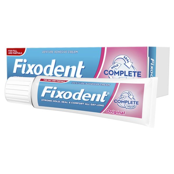 Fixodent Complete Original Denture Adhesive Cream, 47 g - Pack of 6