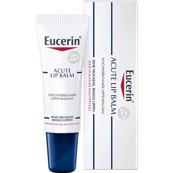 Eucerin Acute Lip Balm Hochwirksamer Balsam für sehr trockene Lippen, 10.0 ml Balsamo