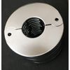 Plumbing 1" IPS Cover Plate, Wall Floor Escutcheon Chrome Split Hinged, 12 pack