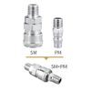 YFFSFDC PM 20 SM 20 Air Coupler, PT1/4 External Thread Socket, Pipe Taper Thread, Air Socket, Screw Socket, Air Tool, High Coupler, Air Compressor, External Screw Plug, Rust Resistant, Abrasion