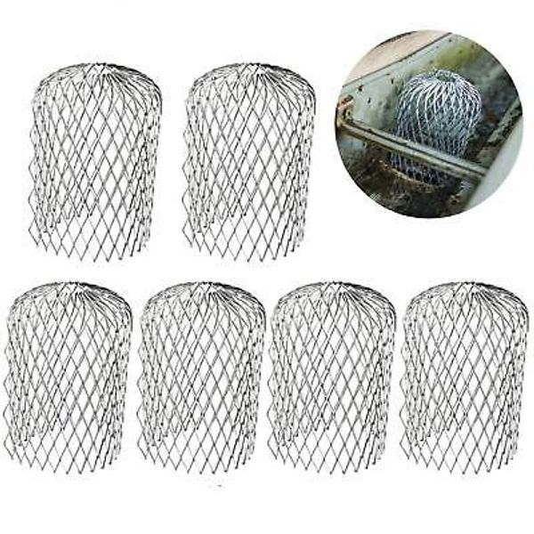 6pcs Gutter Guards 3 Inch Expand Aluminum Filter Strainers. Downspout Protect