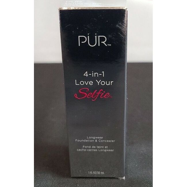 PÜR 4-in-1 Love Your Selfie Longwear Foundation & Concealer - Brown DP2 - NEW