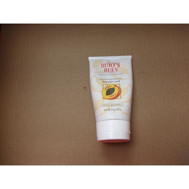 Burt's Bees Peach & Willow Bark Deep Pore Scrub  4 oz FREE SHIPPING QUANTITY DIS