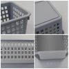 Leendines Small Plastic Storage Baskets, 6 Packs Slim Organizer Baskets