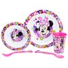 Minnie Mouse 'Bold Florals' 5 Piece Dinner Set for Kids