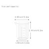 1.7 Oz Transparent Lab Measuring Cup, 50ml Plastic Beaker Cups, for Science Experiment, Liquid Measuring, 36 Pcs
