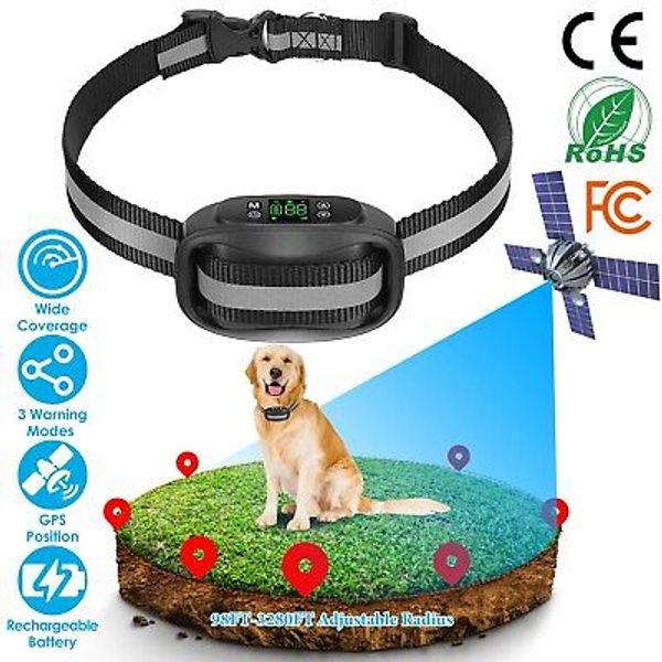 98-3280ft Wireless Dog Fence GPS Electric Dog Collar Pet Collar Waterproof Safe