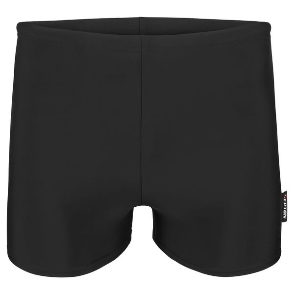 Repton Boy's Swim Shorts Kids Swimming Boxer Trunks Swimwear with Drawstrings 3 to 14 Years (as8, Age, 9_Years, 10_Years, Regular, Standard, Black)