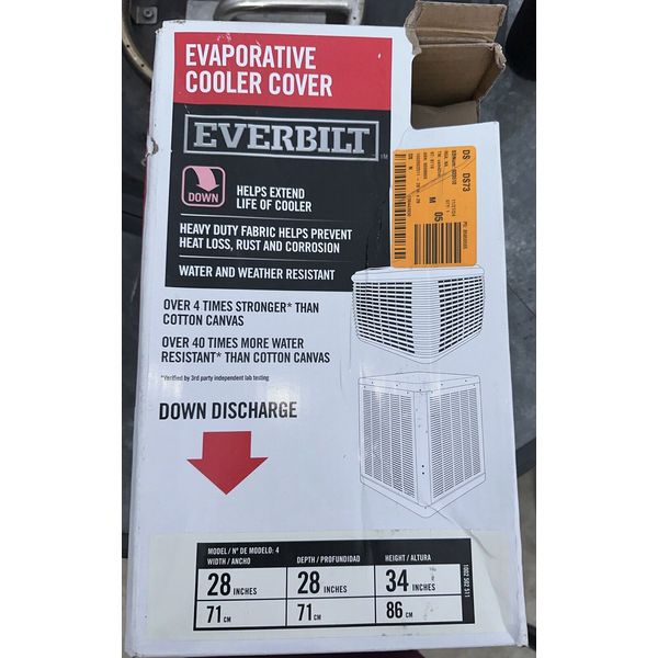 28 in. x 28 in. x 34 in. Down Draft Evaporative Cooler Cover