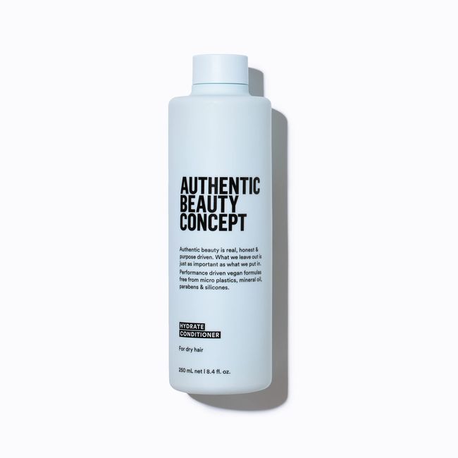 Authentic Beauty Concept Hydrate Conditioner | Hydrating Conditioner For Normal To Dry or Curly Hair | Moisturizes & Revitalizes Dry Hair | Vegan & Cruelty-free | Silicone-free | 8.4 fl. oz.