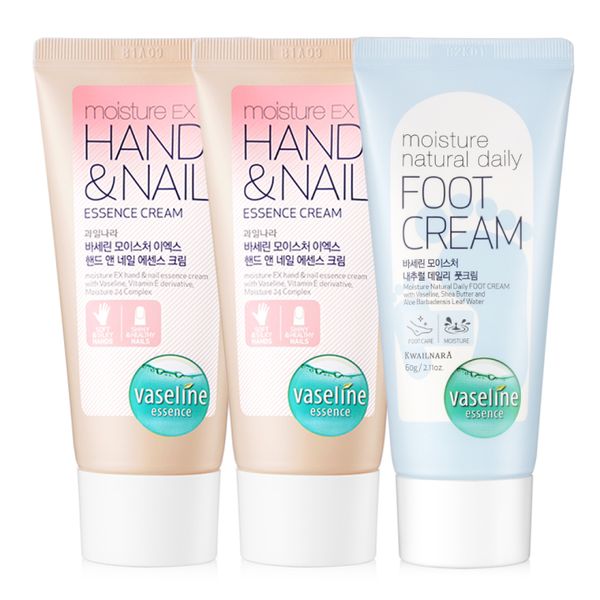 Vaseline High Moisture Hand Cream Foot Cream 60ml 3~10 / 500ml~1000ml Hand Lotion Foot Lotion Large Capacity