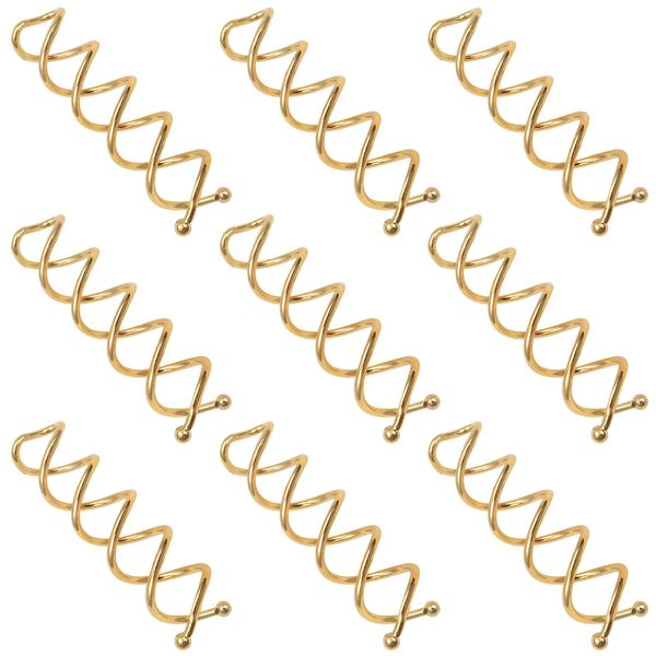 TUUXI 10pcs Spiral Hair Pins 2 Inch Gold Metal Fast Bun Hair Accessories Spiral Bobby Pins Spin Screw Hair Pins for Hair Style