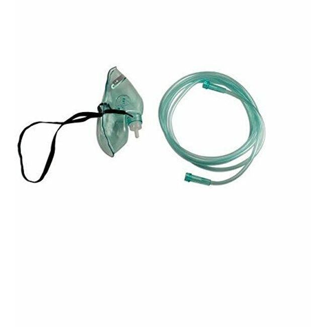 Adult Mask With 7' Tubing, Elastic Strap