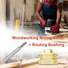 11 Pcs Premium Brass Router Template Guides Set - Compatible Porter Cable Style