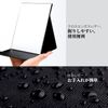 DUcare Makeup Mirror, Tabletop Mirror, Folding Mirror, Stand, Foldable, Borderless, Large Mirror, Adjustable Angle, Compact Storage, Clear Pictures, Black