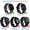 Diruite 4-Pack Cover for Fitbit Versa 4/Sense 2 Screen Protector Case,HD Shockproof Soft TPU Full Protection Scratch-Resistant,Diamonds，Black&Silver&Blue&Clear