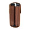 boshiho Playing Card Case, Genuine Leather Double Card Deck Holder Box (Brown), brown, vintage