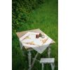Vervaco Tablecloth Kit, Cotton, off- white, 80x80 cm