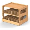 Can Organizer for Pantry, Bamboo Pantry Organizer, 2 Tier Stackable Can Stora...