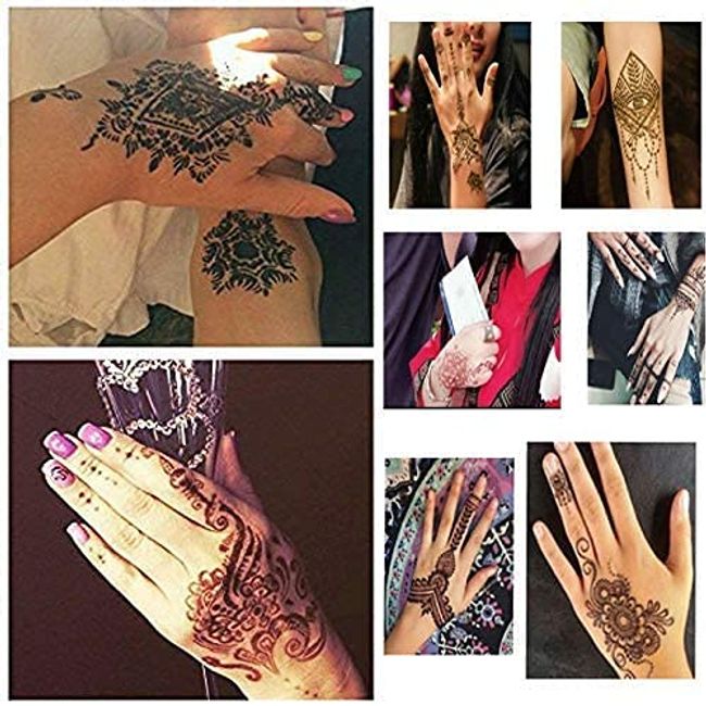 Tattoo Stencil Kit,2 Sheets Flower Pattern Tattoo Stencils for Women and  Girls,Reusable Henna Stencils For Hand,Diy Tattooing Template,Tattoo  Stickers for Face Paint Body Art Black Friday