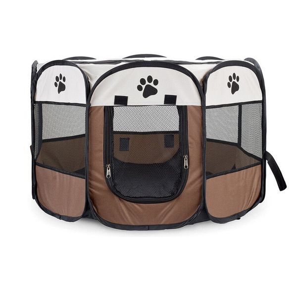 Portable Dog Playpen Foldable Pet Playpen Camping Tent for Dogs Cats