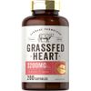 Grass Fed Beef Heart 3200mg | 200 Capsules | Desiccated Pasture Raised Bovine Supplement | Non-GMO, Gluten Free | by Herbage Farmstead