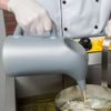 Gray Round Durable Plastic Funnel Cake Batter Pouring Dispenser Pitcher 64 oz.