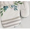 1 Printed Kitchen Oven Mitt (7" x 10") FALL, HARVEST, 2 WHITE PUMPKINS, MI