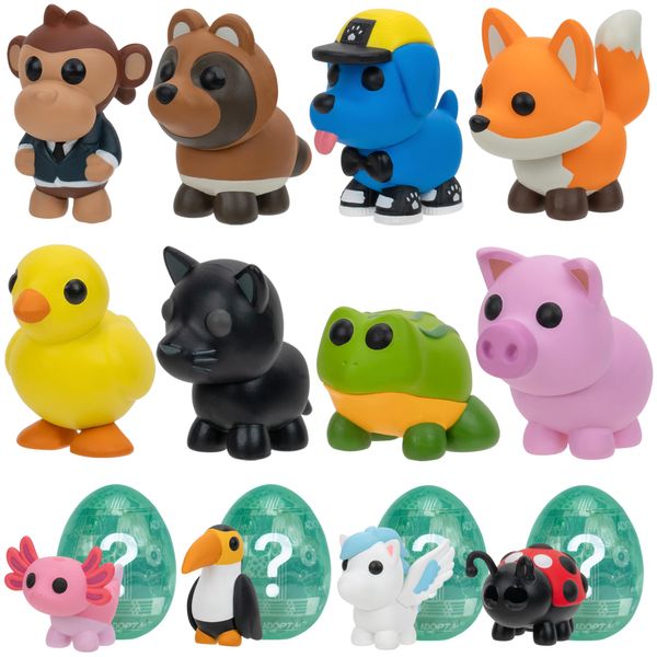 Adopt Me! 10 Pack Mystery Pets - Series 2-10 Pets - Top Online Game - Exclusive Virtual Item Code Included -Fun Collectible Toys for Kids Featuring Your Favorite Pets, Ages 6+