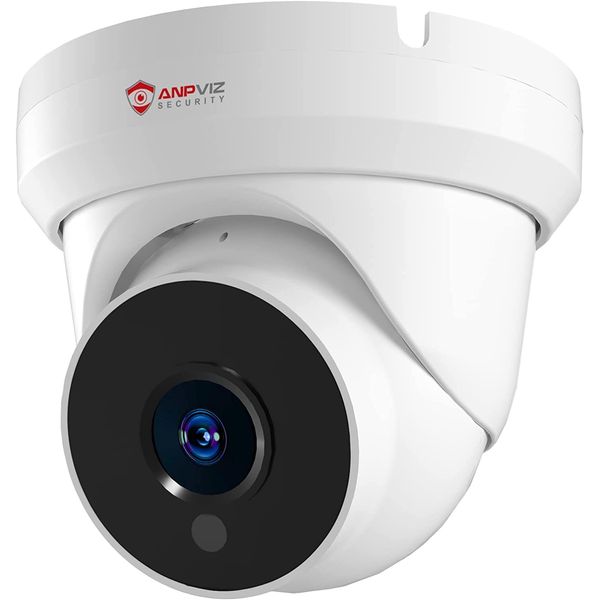 Anpviz 4MP PoE IP Turret Camera with Microphone/Audio, IP Security Camera Outdoor Indoor, Night Vision 50ft, Waterproof IP66, 108° Wide Angle 2.8mm Lens, 24/7 Recording, NDAA Compliant (U Series)