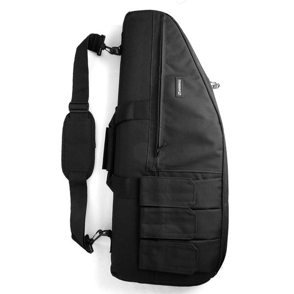 SHENKEL Rifle Case, Rifle Carrying Case, 27.6 inches (70 cm), Soft Type, Single, 710 x 270, BK, Black, Airsoft Game, M90, MP5, PDW