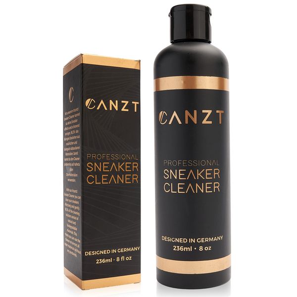 Canzt Professional Sneaker Cleaner - Sneaker Cleaner im XXL Format für eine professionelle Reinigung von Schuhen & Sneakern. XXL-Flasche mit 236 ml Inhalt.