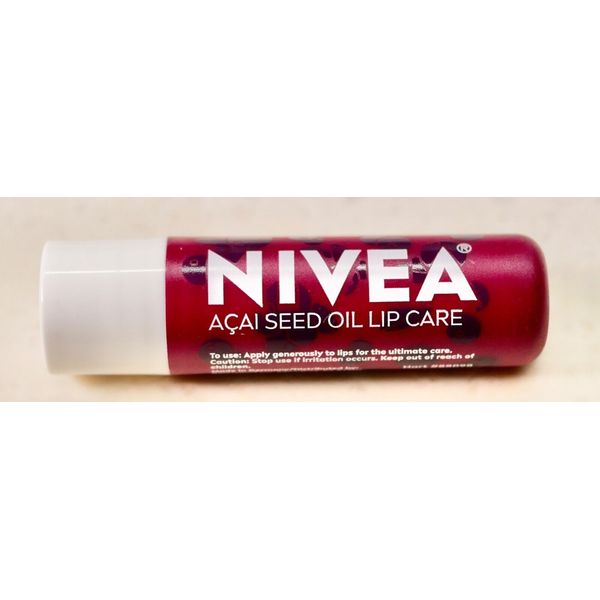 NIVEA ACAI SEED OIL LIP CARE. 0.17 Oz/ 4.8g