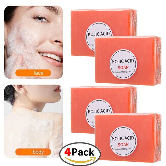 Kojic Acid Whitening Soap Acne Dark Spots Removal Skin Bleaching Lightening Soap