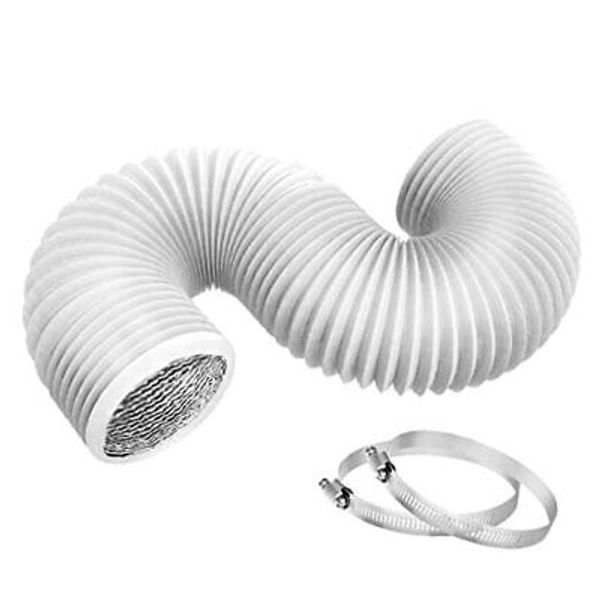 4 Inch 8ft Dryer Vent Hose, Flexible Insulated Air Ducting,Vent Hose PVC 8feet