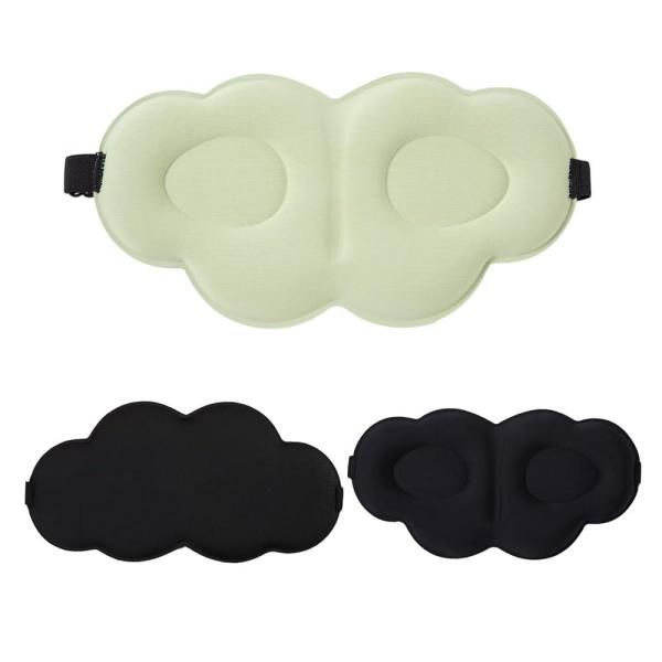 Kiniza Sleep Masks Soft 3D Contour Silky Blindfold Eye Mask Adjustable for Sleep and Side Sleepers