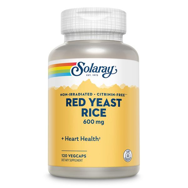 Solaray Red Yeast Rice, 600 mg, 120 Count