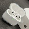 FINON for AirPods 4 Case, Earphone Case, Strap, Stylish, Simple, Clear Case, Anti-Bubble (Dotted Processing - Clear)