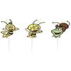 4 Mini Figurine Candles Maya the Bee