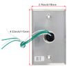 Fielect S70K Key Switch Lock On/Off Exit Switch Emergency Door Release SPST for Access Control Panel Mount with 2 Keys 52 * 36mm 1pcs