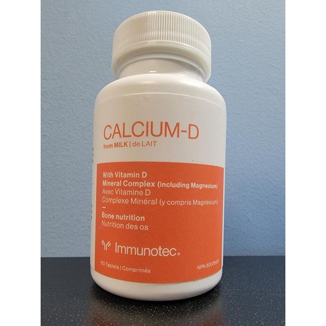 Immunotec Calcium-D from Milk Bone Nutrition 60 Tablets - New! Exp 6/2025