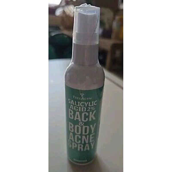 Treeactiv Salicylic Acid Back & Body Acne Treatment Spray 4 fl oz Sealed
