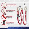 Palmer Safety Fall Protection Hammerhead Kit I 5pt Safety Harness MEDIUM