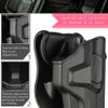 Sig P320 Holsters, OWB Holster for Sig Sauer P320 M18 Carry 3.9" / P320 X Carry / P320 X Compact - Index Finger Released | Adjustable Cant | Autolock | Outside Waistband | Matte Finish -Right Handed