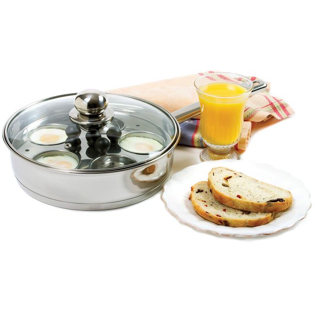 Norpro 1Quart Stainless Steel Mini Steamer Cooker, 3 Piece Set