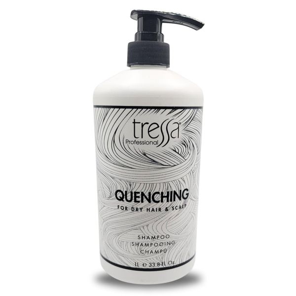 Tressa Professional Quenching Gentle Cleansing Shampoo Brightens Dry, Highlighted, Bleached & Dry Hair, For All Hair Type 33.8 oz