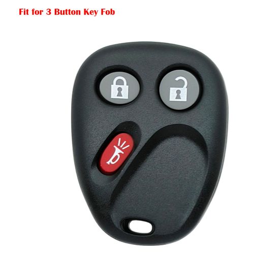 AYGUCEKE TPU Key Fob Cover fit for Chevy Tahoe Suburban Equinox SSR for GMC Sierra Yukon Cadillac Escalade Hummer Pontiac Key Fob (White)