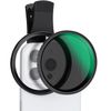 K&F Concept Snap-on 67mm Variable ND2-ND32 Filter for Phone Filter Clip, Optical Glass Multi-Layer Coating