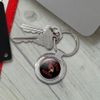 GRAPHICS & MORE Illinois State Redbirds Keychain Classy Round Chrome Plated Metal
